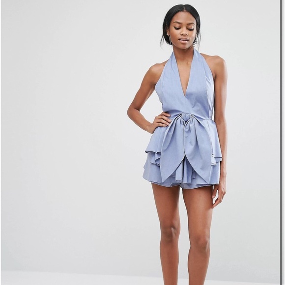 C/Meo Collective Conquer Shirting Romper Blue Small - Picture 3 of 13